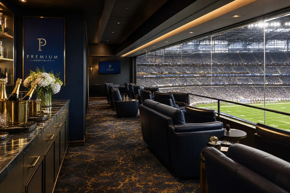 Choosing a VIP box at a UK stadium